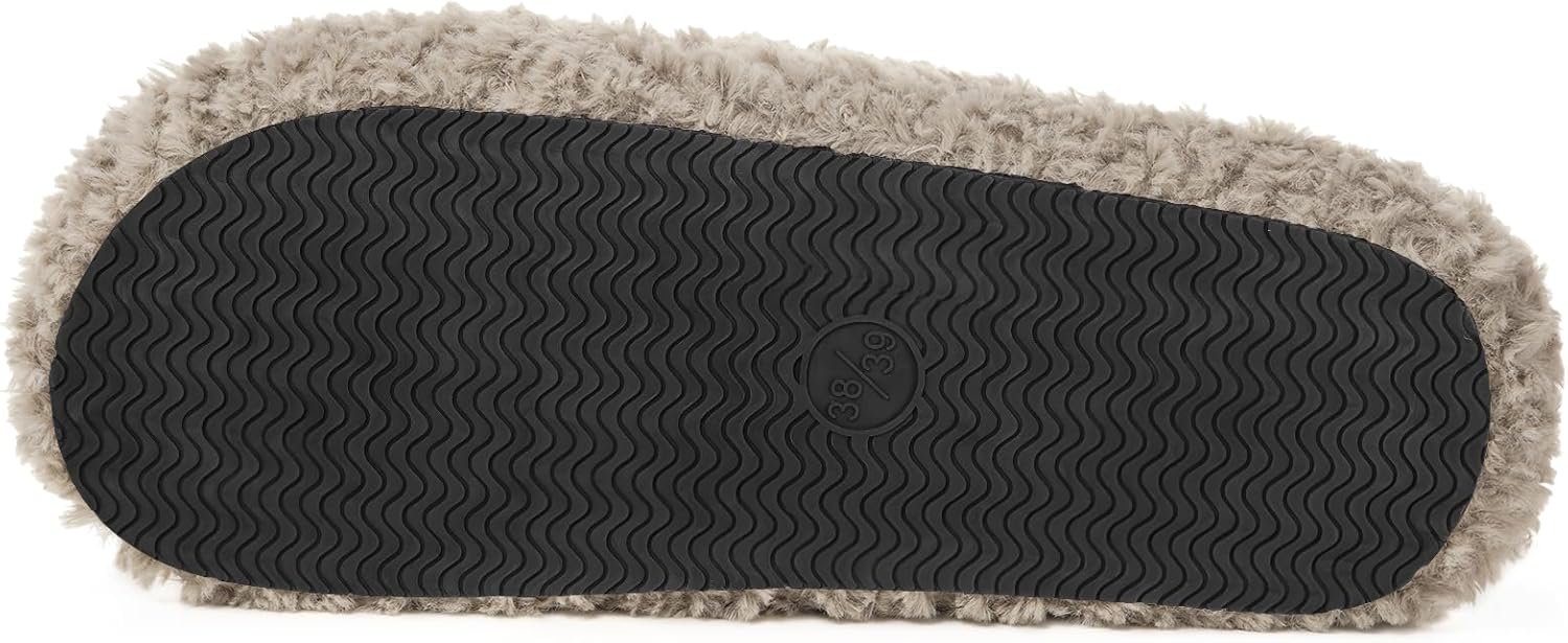 Dokela Women's Cozy Slippers Slip On Open Toe House Slippers for Women Indoor Arch Support Anti-slip Shoes Lightweight Winter House Bedroom Shoes - Image 5