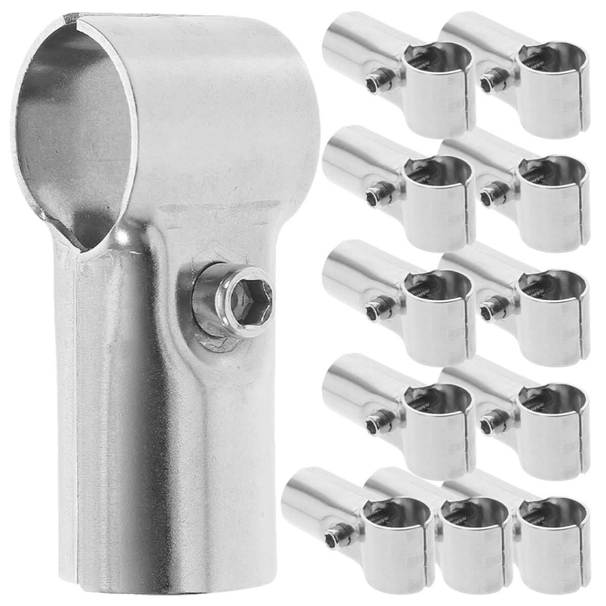 Abrazaderas en T de acero inoxidable para reparar rieles de cerca oxidados sin soldar