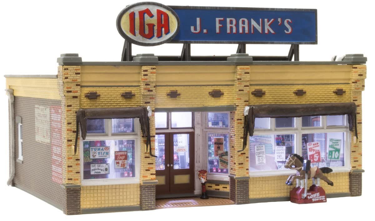 Woodland Scenics HO Scale Built-Up Building/Structure J. Frank's Grocery