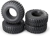 Vista 3 de RCLIONS 4 neumáticos de goma de 1.9 pulgadas con inserto de espuma para Axial SCX10, TRX4, SCX10-II, SCX10-III D90 D110 Redcat Gen7 Gen8 1/10 RC