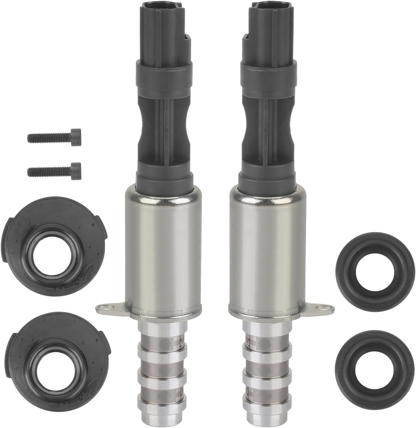 8L3Z-6M280-B(2PCS) Engine Variable Valve Timing VVT Solenoid(4.6 5.4L) Compatible with Ford Expedition Explorer F-150 F-250 F-350 Mustang for Lincoln Mark Navigator LT 8L3Z6M280A 3L3Z6M280EA