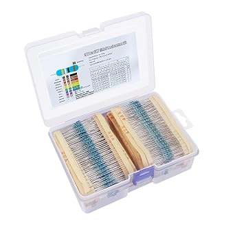 1/4W 1 Ohm - 10 Mega Ohm Arası 130 Çeşit 2600 Parça Direnç Seti