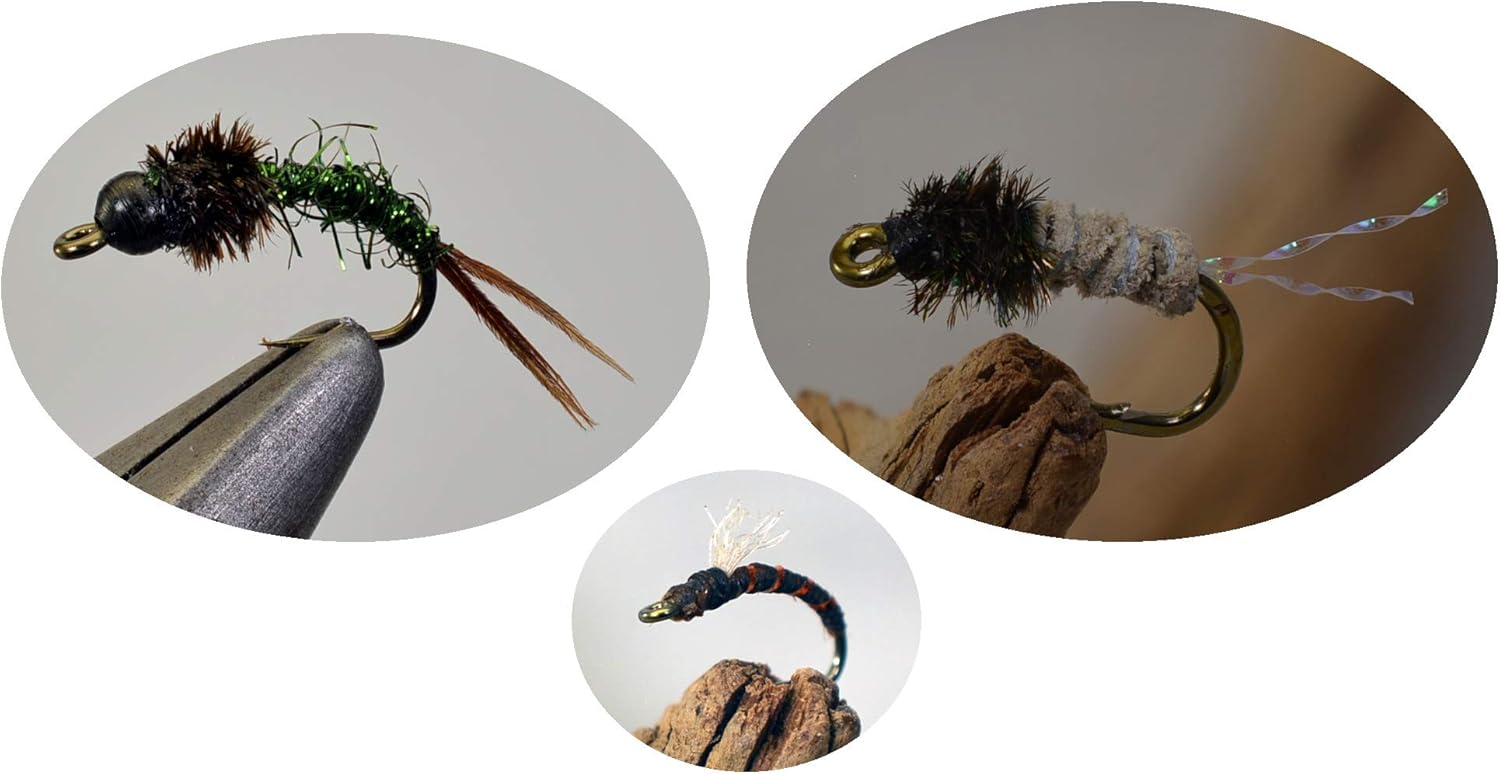 57 Flies | Fly Fishing Assortment | Guide Andy Stutz's Colorado Exclusive Trout Flies Set | Mustad Signature Fly Hooks