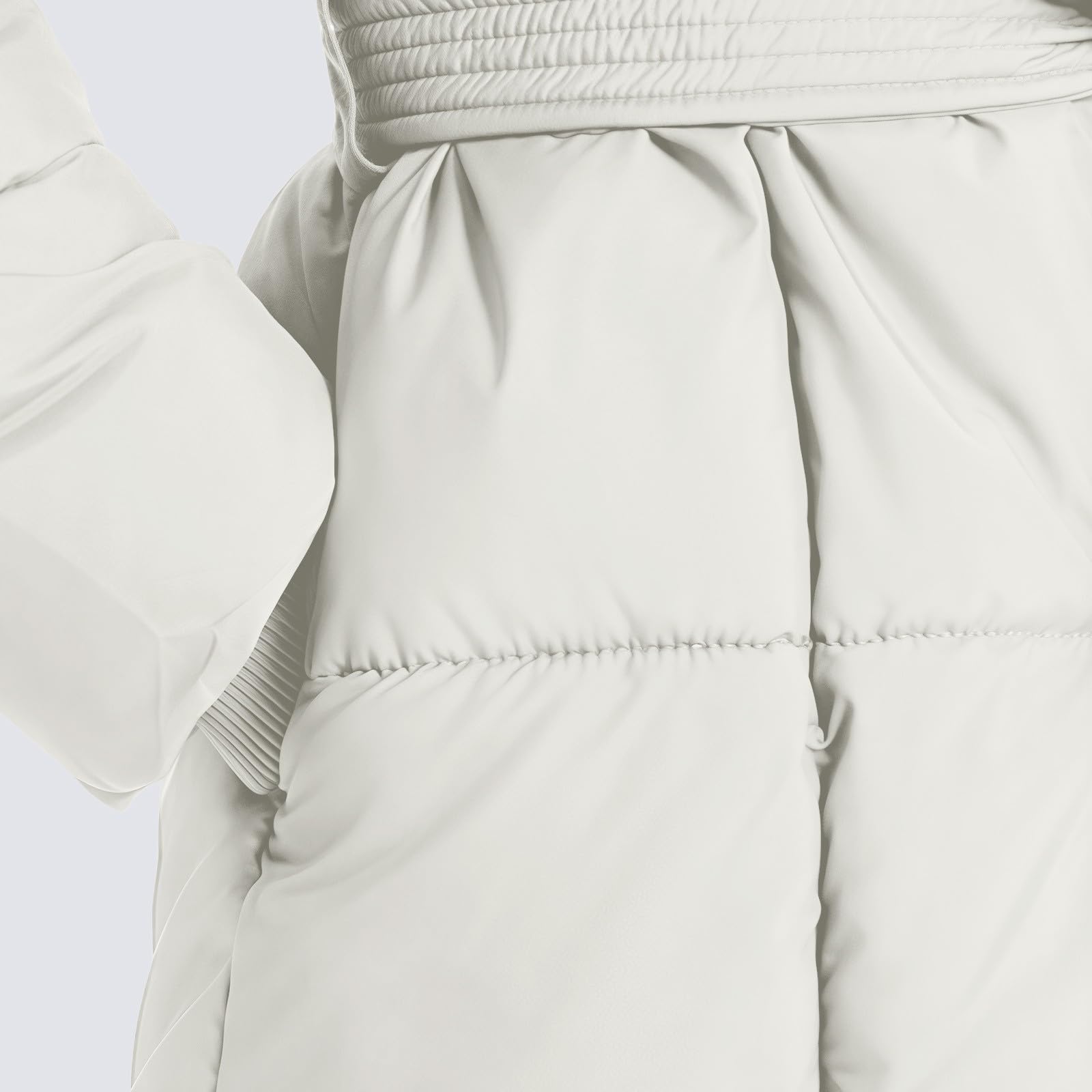Giacca Casual da Donna, in Cotone Caldo e Spesso, con Vita Media, Europea e Americana, Piumino Giacca Basket