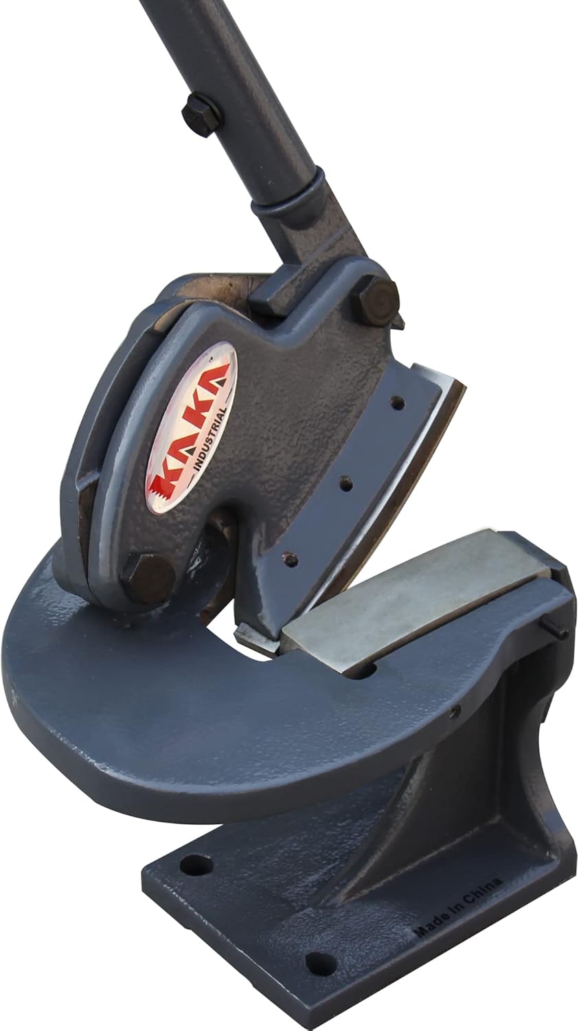 KAKA INDUSTRIAL Throatless Sheet Metal Shear, 0.079 inch 20-Gauge (0.036 Inch) for Steel,sheet metal cutterAluminum, and Stainless Steel​ MMS-4