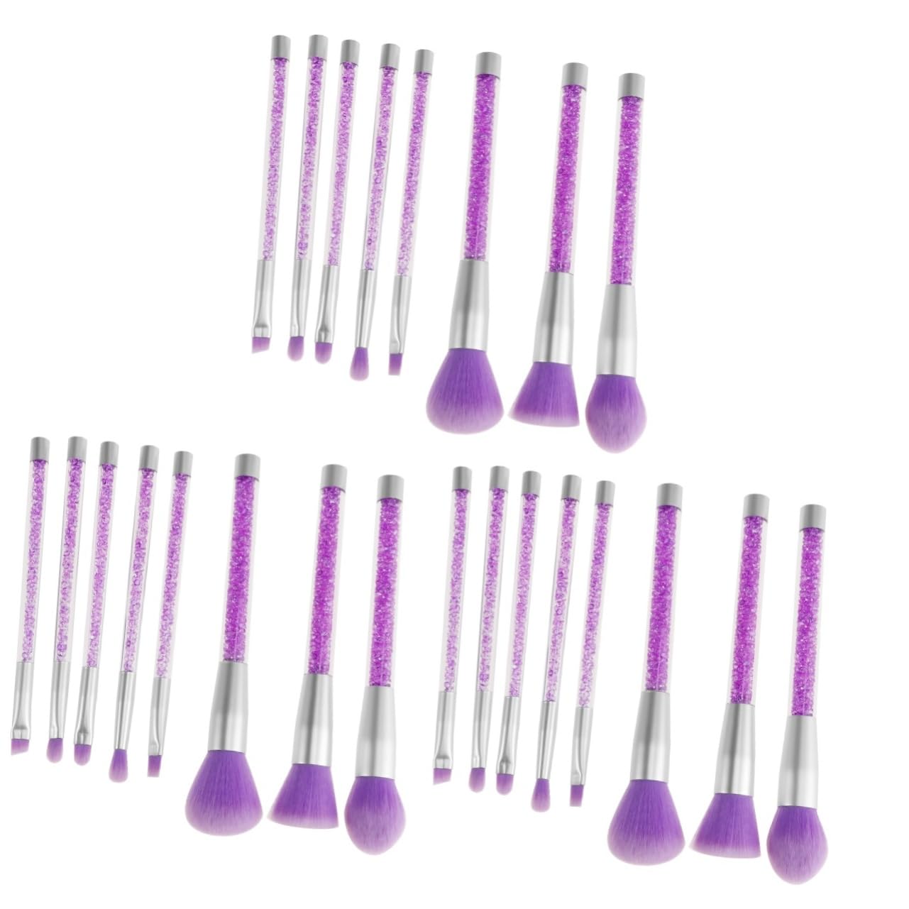 DOITOOL -teiliges Elegantes -pinsel-set mit Pailletten und Strass-griff Kosmetikpinsel für Damen Natürliches für Den Täglichen Gebrauch Damen