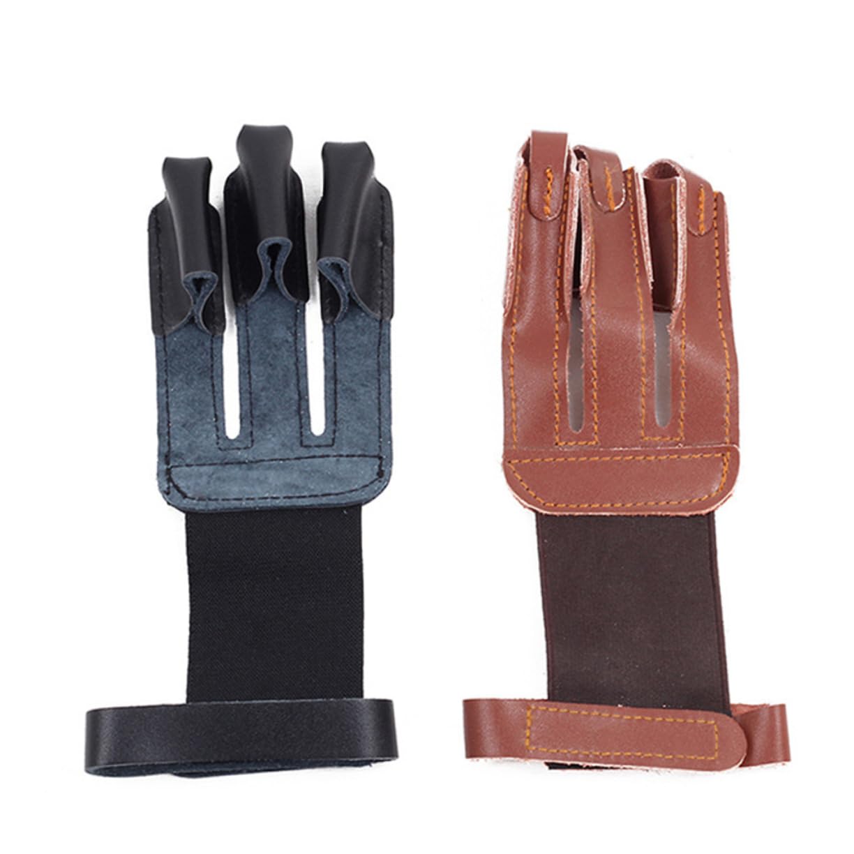 GRIRIW 1Pc Finger Hand Glove Protective Arrow Hunting Gloves for Men Fit Lightweight and Durable Design Random for Shooting Practice