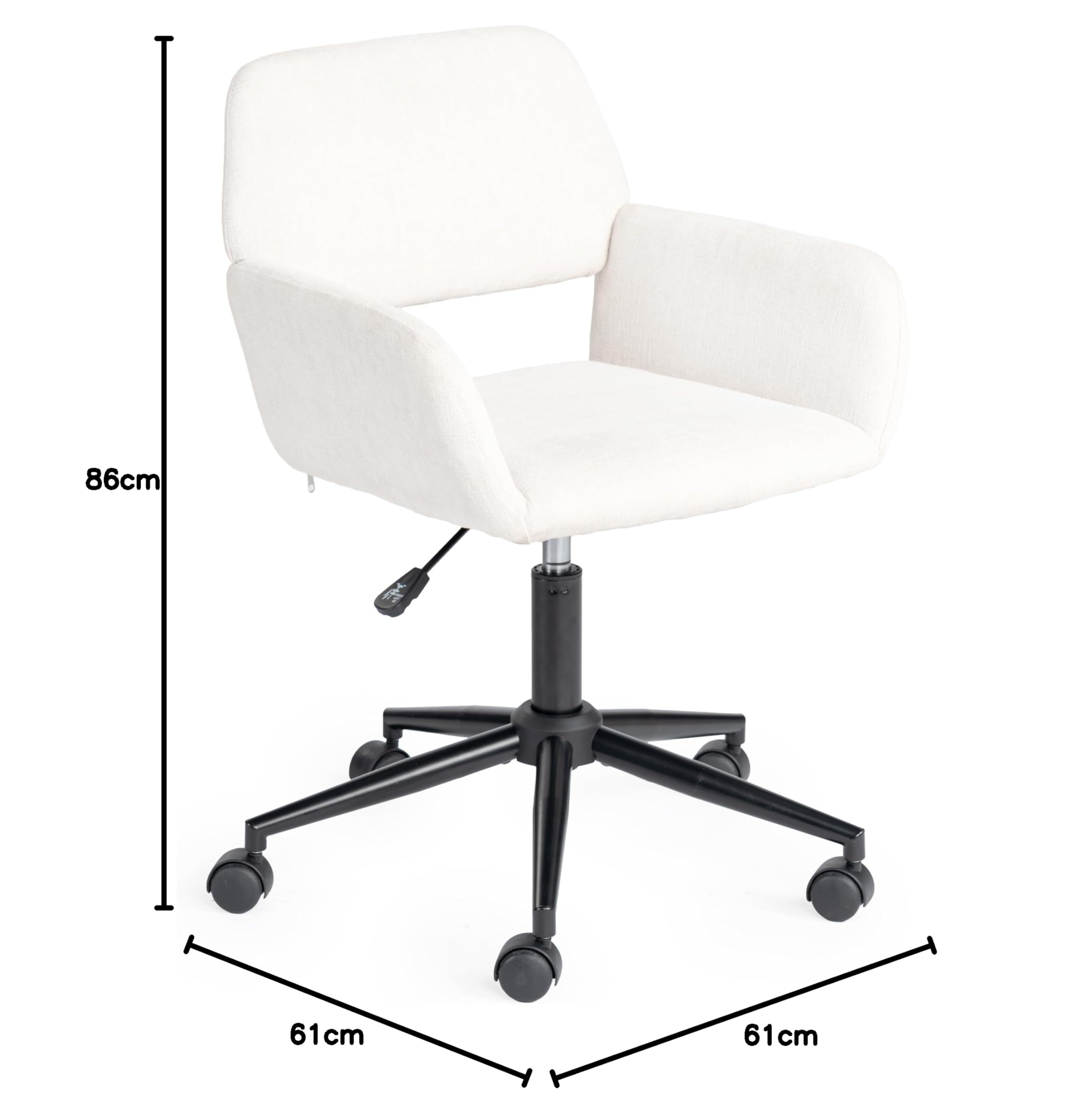 FurnitureR Chaise pivotante, Aide à la Planche à Repasser Moderne, réglable en Hauteur, Rembourrage Confortable, Utilisation idéale pour la Maison ou Le Bureau