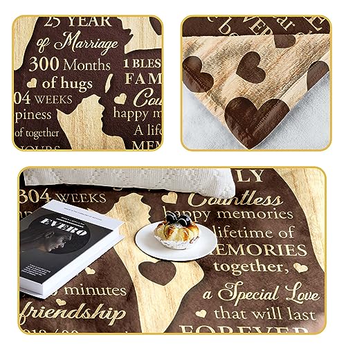 Anniversary Wedding Gifts for Her Couple Him Husband Blanket,Best Romantic Anniversary Marriage Gift for Couple Mom Dad Parents, Happy Anniversary for Girlfriend Boyfriend Gifts,Throw Blanket 60"x50" - Image 6