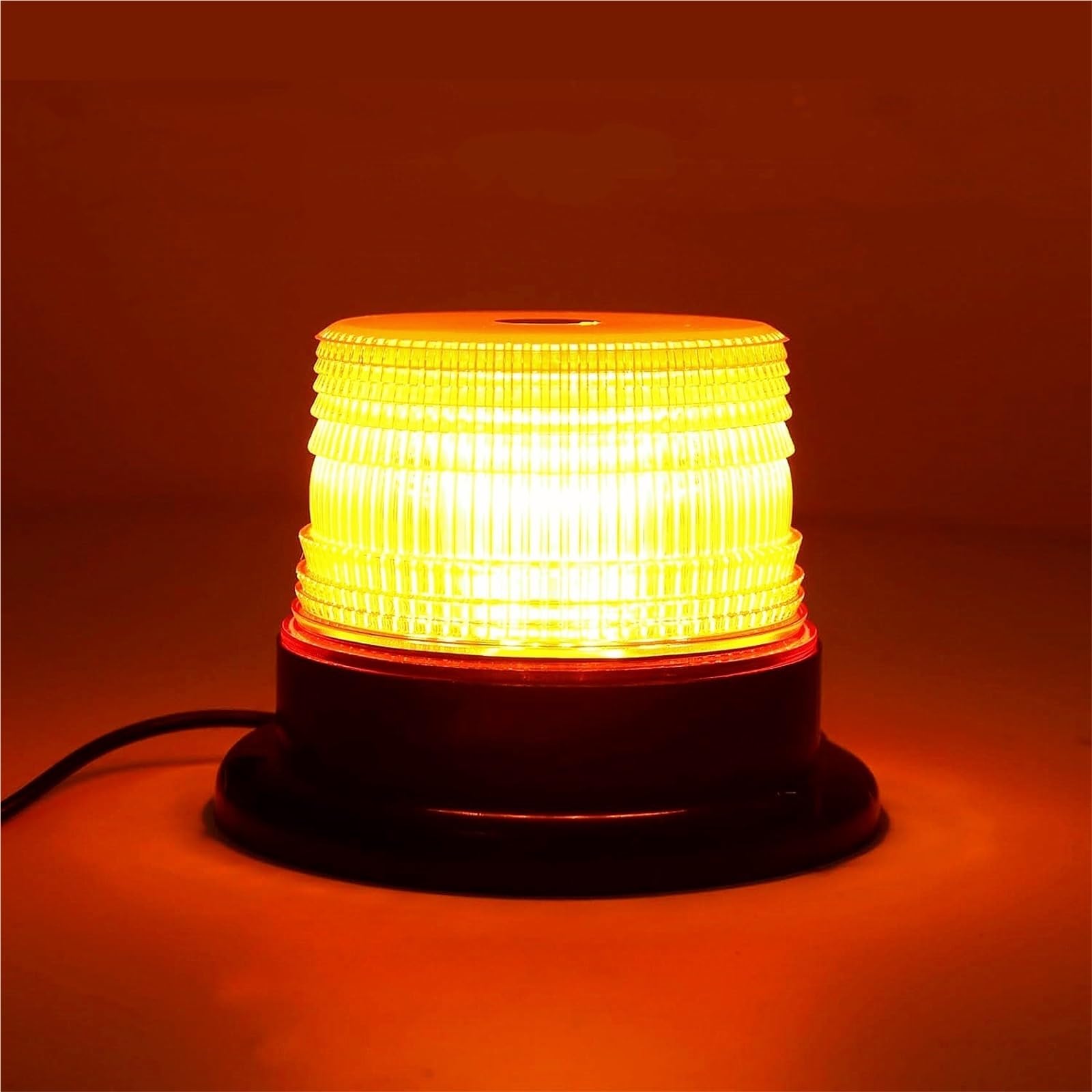 Luz estroboscópica LED amarilla de advertencia for policía, luces intermitentes de emergencia for techo de coche, camión o vehículo, luz de señalización de tráfico, 12V/24V(Red Light)
