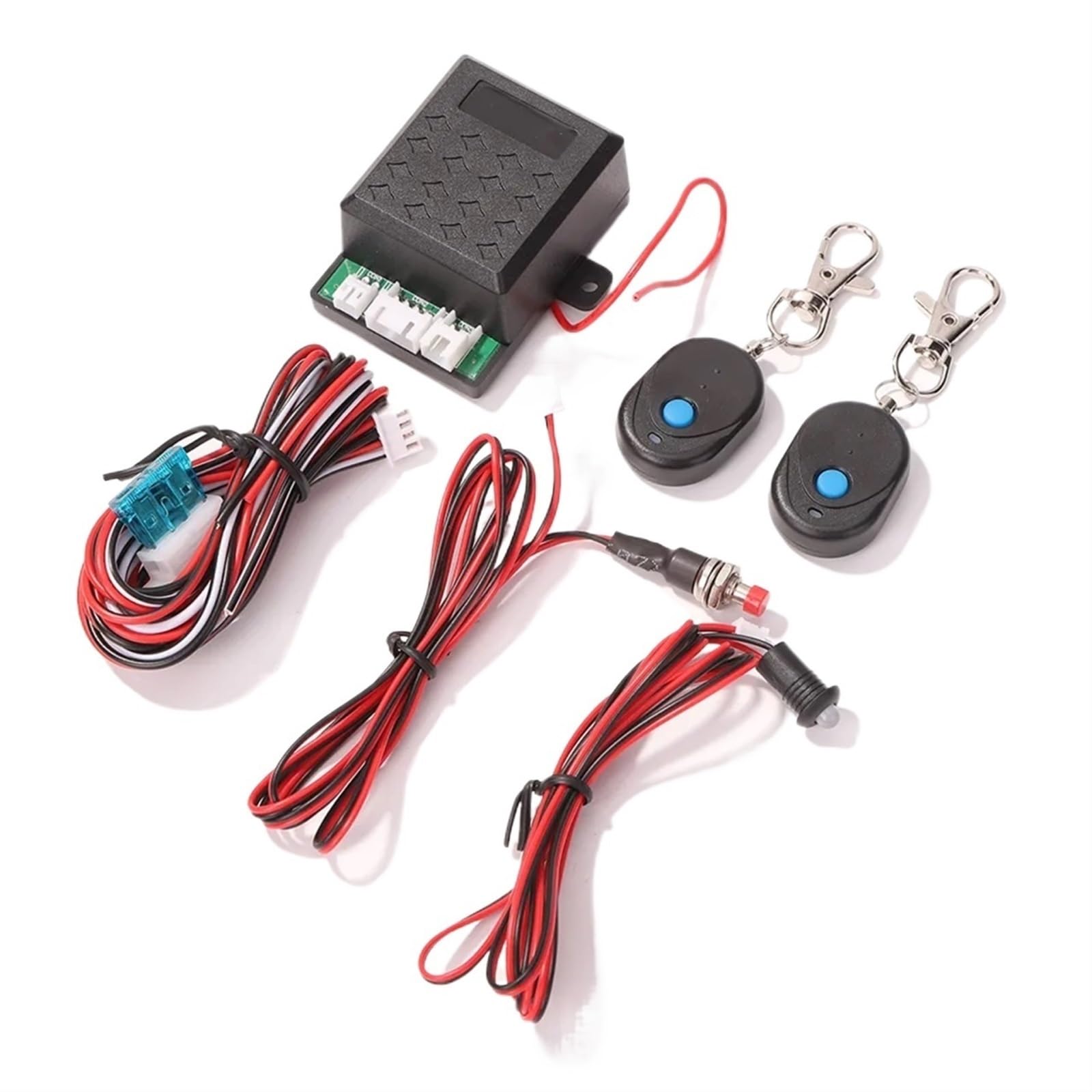Système d'alarme de Verrouillage Moteur sans Fil, Universel du Voiture, Protection antivol, antidémarrage, Accessoires véhicule Installation Facile et Large compatibilité