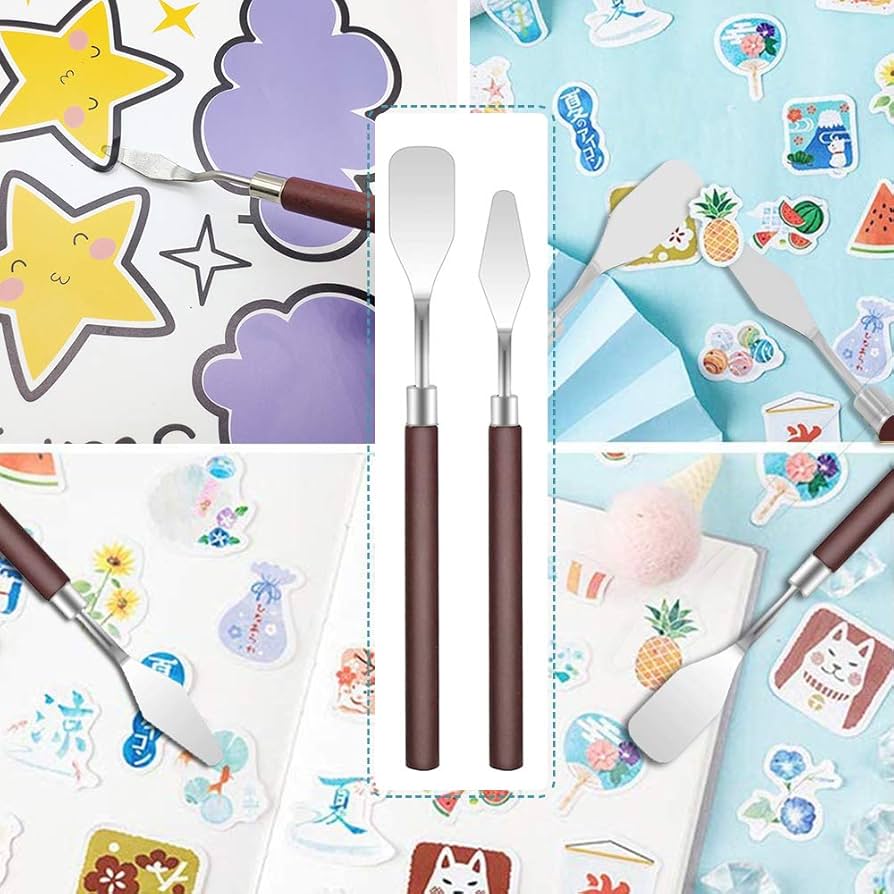 Set Attrezzi Per Vinile 12 Pezzi - Pinzette E Raschietti In Acciaio Per Fai Da Te E Craft