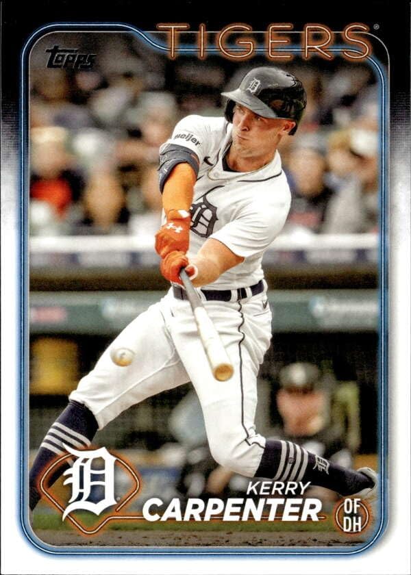 2024 TOPPS #536 KERRY CARPENTER TIGERS BASEBALL OFFICIAL TRADING CARD OF MLB Thumbnail