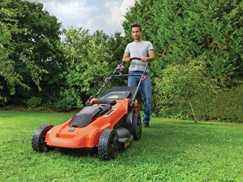 Black & Decker CLMA4825L2-QW Accugrasmaaier, 48 cm, 7 hoogtes, verstelbaar van 38 tot 100 mm, 2 accu's, 36 V, oranje, 48 cm - Afbeelding 5