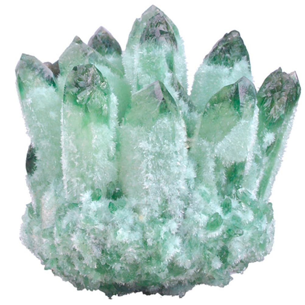 ITCLEYMDZV Celestite Crystals, Crystal Clusters, Raw, Witchcraft, Blue Calcite, Angelite, Supplies, and Stones,Green,1000G