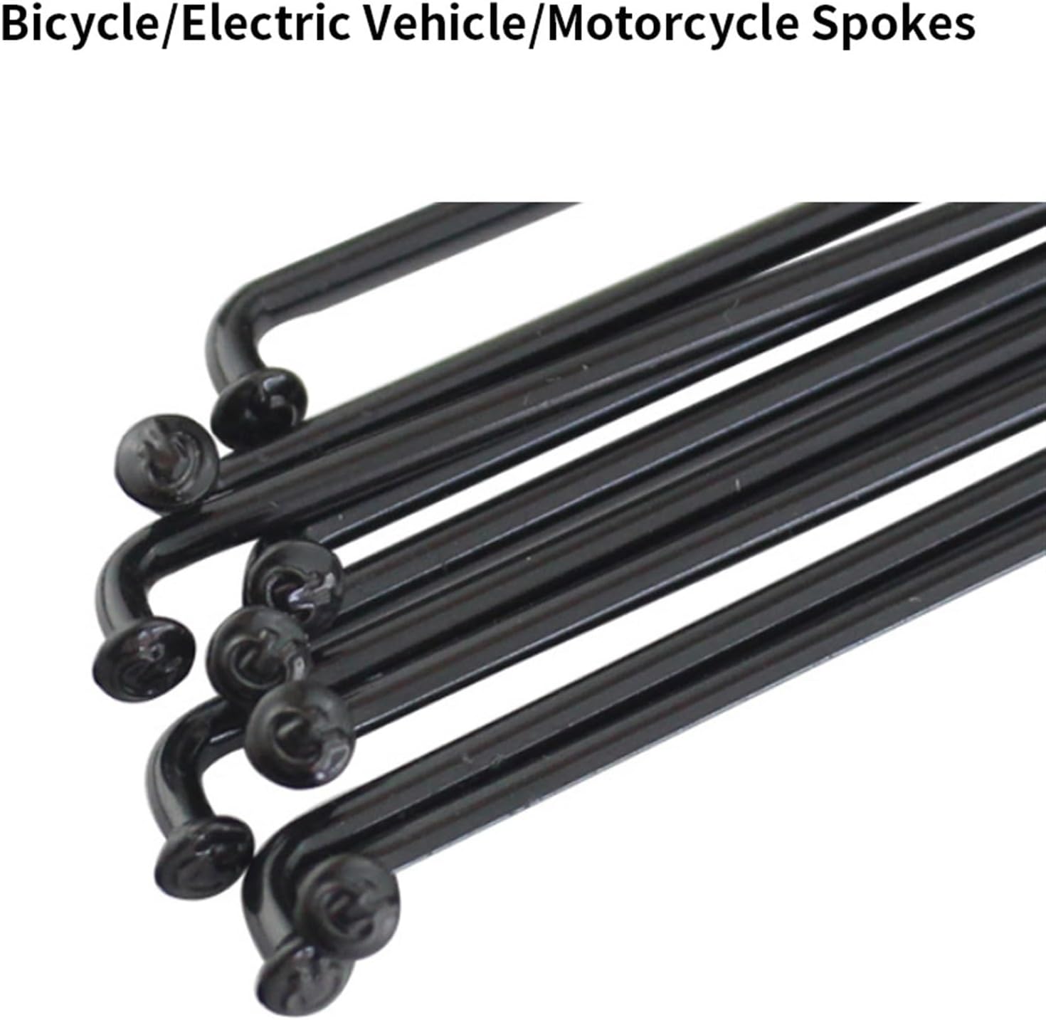 36Pcs High Strength Mountain/Road Bike 14G 2.0mm Spokes Black Colour Bicycles Steel Spokes 170mm-300mm Bike Parts Cycling