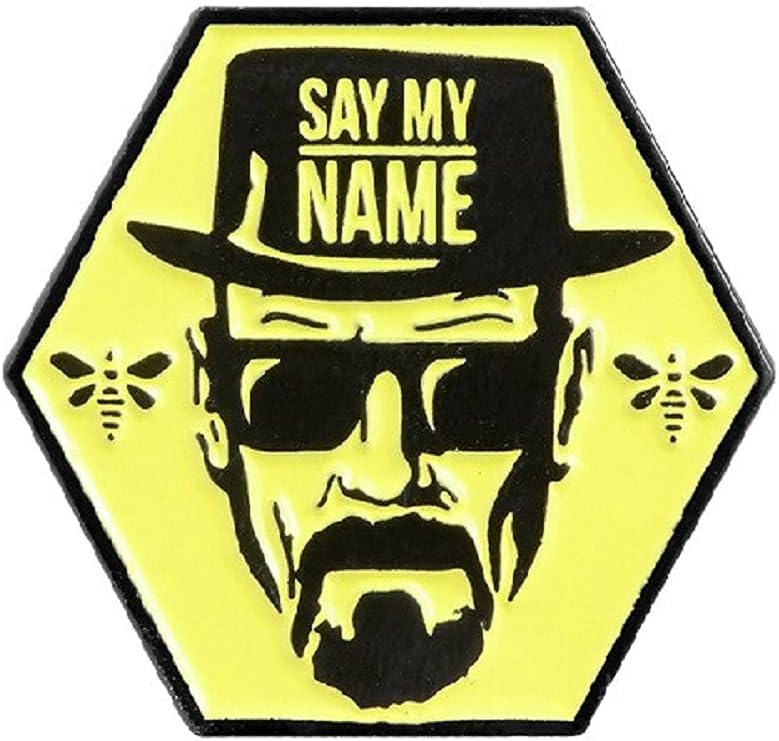 Spectre Pins Breaking Bad Heisenberg InSay My NameIn Enamel Pin, Yellow