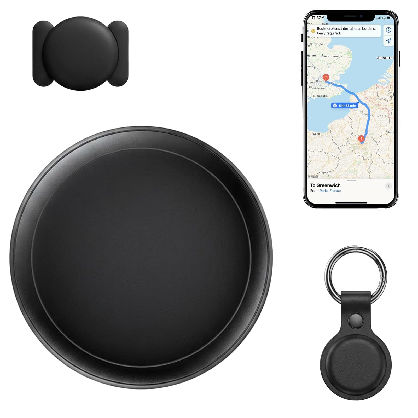 Aimtrack Pro - Buscador de artículos Bluetooth, rastreador de Mascotas y localizador GPS Global, Compatible con Sistemas iOS y Android