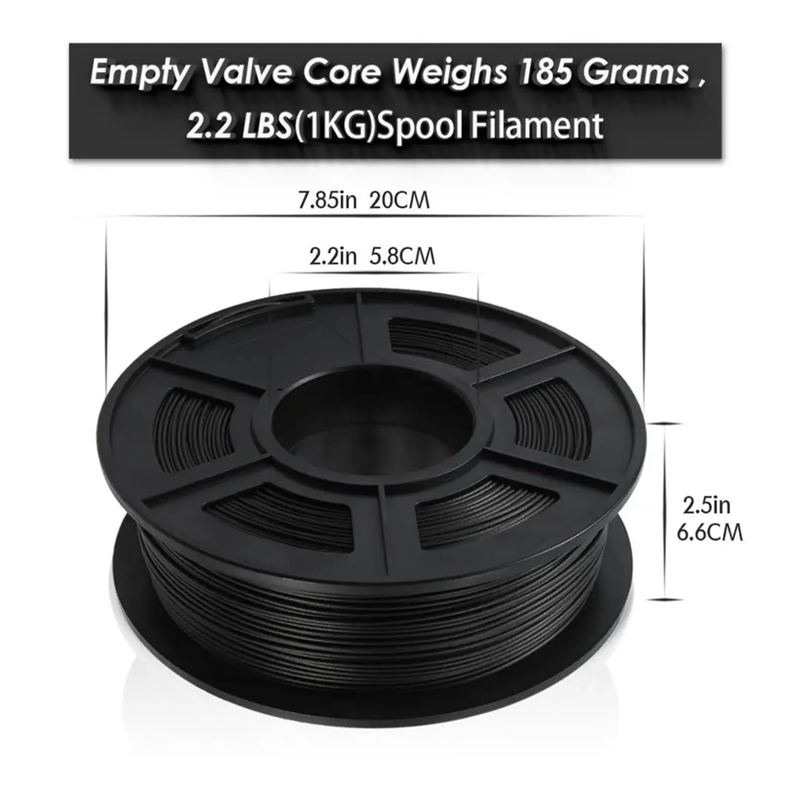 3D-Drucker-Filament PLA-Carbonfaser-Filament 1,75 mm 1 kg for 3D-Drucker, hohe Festigkeit, hohes Modul, hohe Steifigkeit, niedrige Dichte