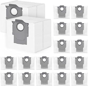 18 Pack Q10 Q5 Dust Bag for Roborock Q7/M5+/Max+, Q10 S5+/X5+, S8 Pro Ultra, S8+, Q8 Max+, Q5+/Max+/Pro+, S7 Max Ultra/MaxV Ultra/Pro Ultra, Q7+ Vacuum Large Capacity Disposable Bag