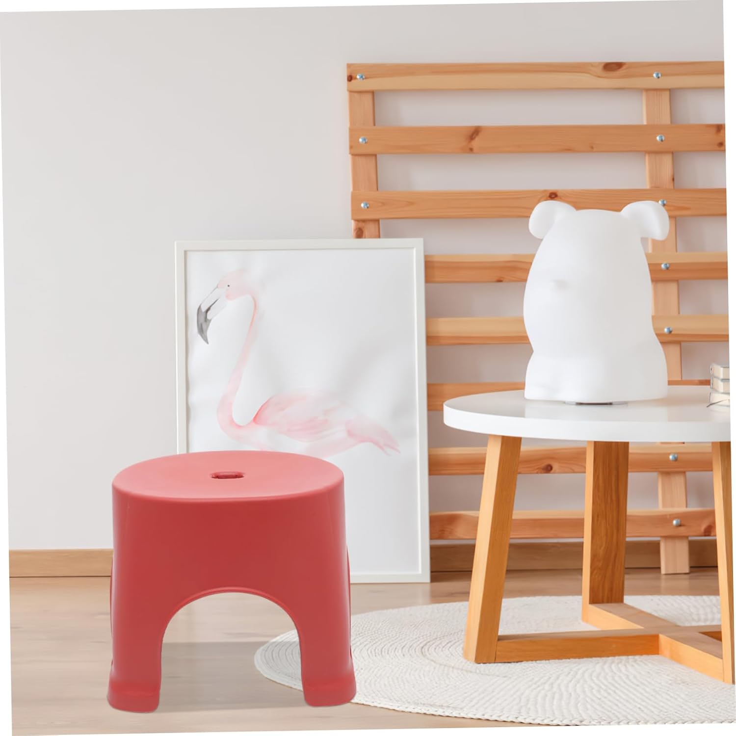 Mikinona 1pc Small - Plastic Stool for Home Use Lightweight Step Stool for Kitchen Bathroom Versatile Footstool for Adults Boys and Girls Safe and Practical Design