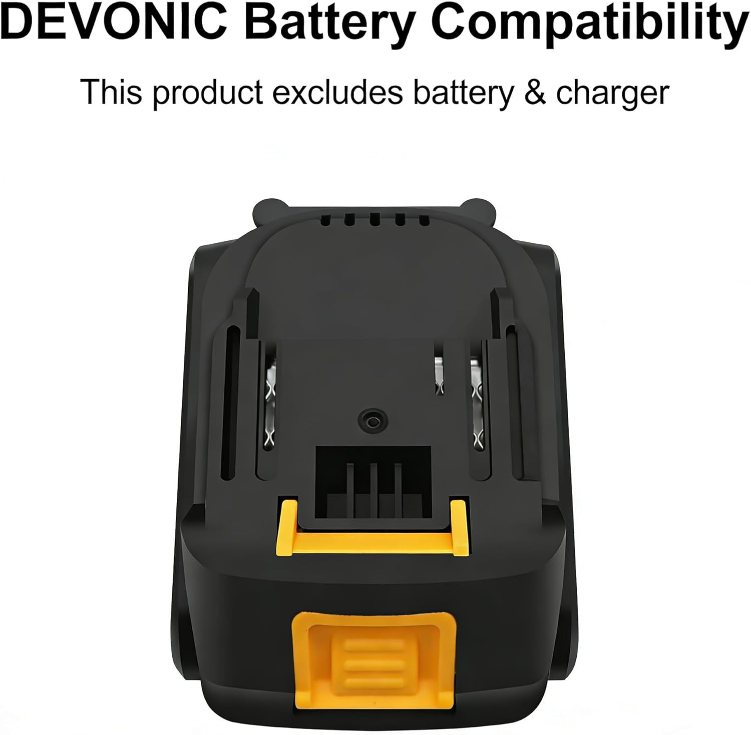 DEVONIC Cordless Electric Garden Tiller,330RPM Electric Garden Tiller, 8 in Tilling Width and 6 in Depth Garden Rototiller for Lawn/Gardening/Soil Cultivation (Without Battery)