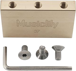Musiclily Ultra 37mm Solid Brass Tremolo Block for Floyd Rose Locking Tremolo Bridge Electric Guitar