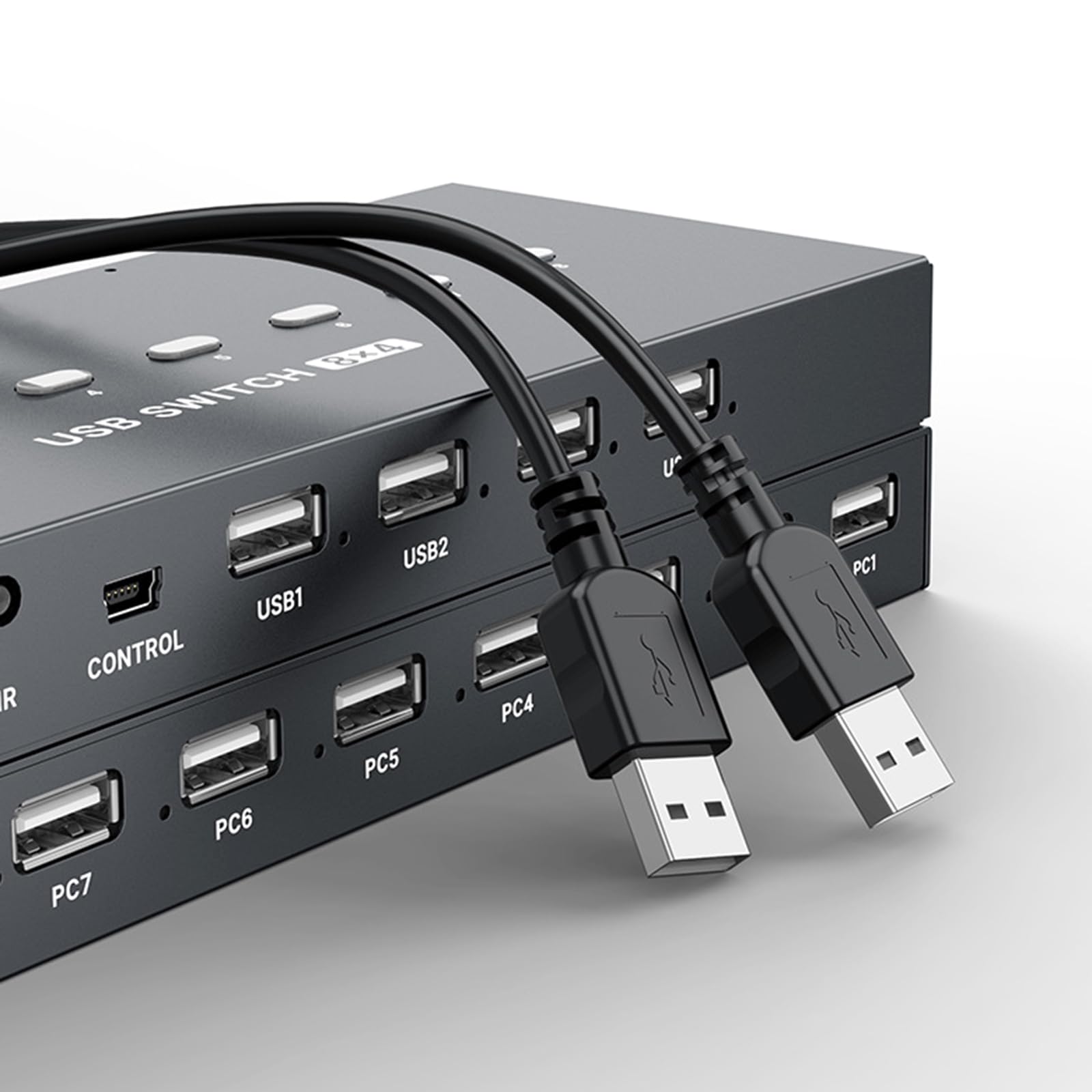 Commutatore di condivisione della stampante USB2.0, selettori manuali di periferiche del computer a 8 porte per l'uso hub di condivisione USB del computer