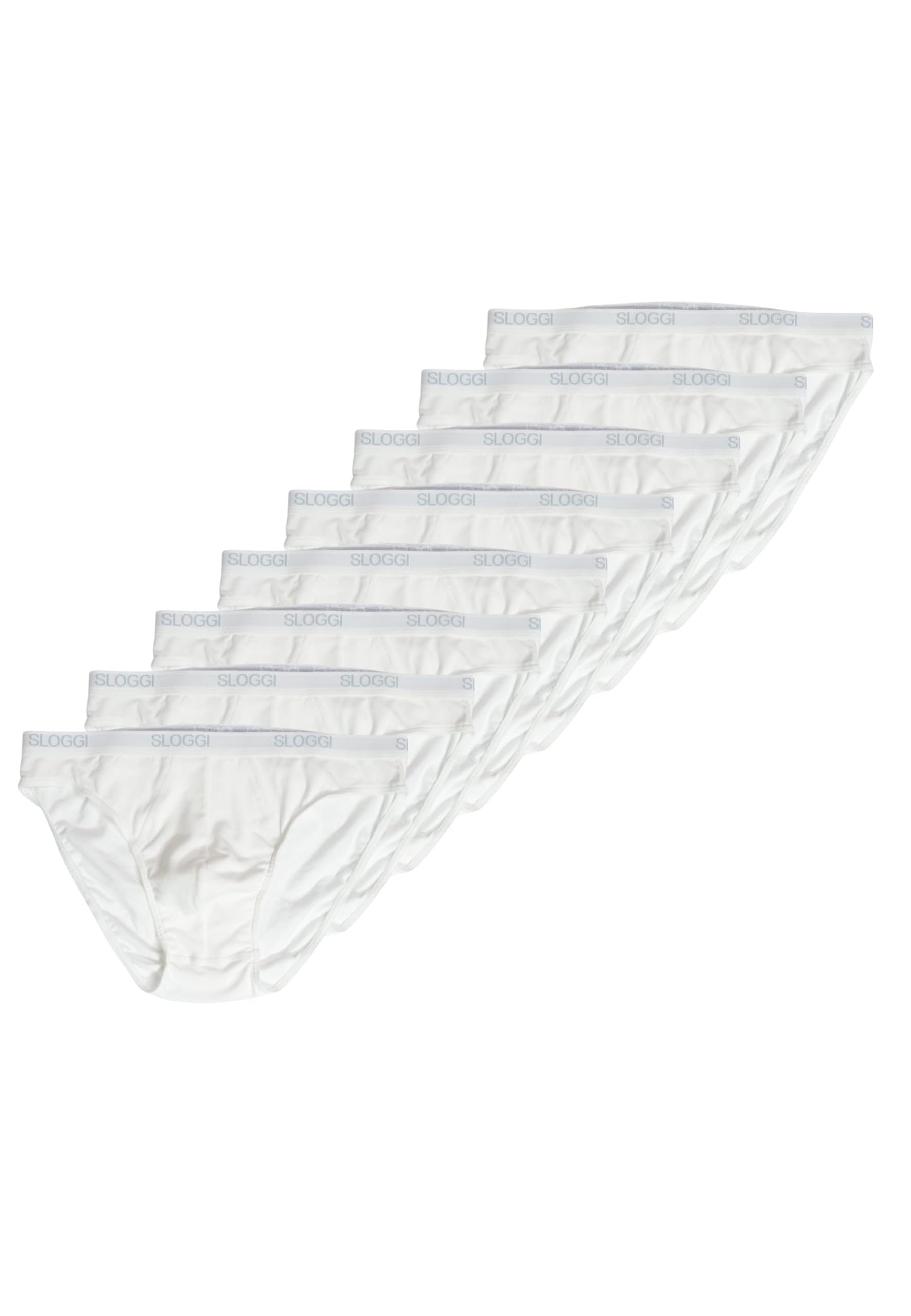 Sloggi Slip Bassi Uomo Men Basic Mini 8P, Bianco 7