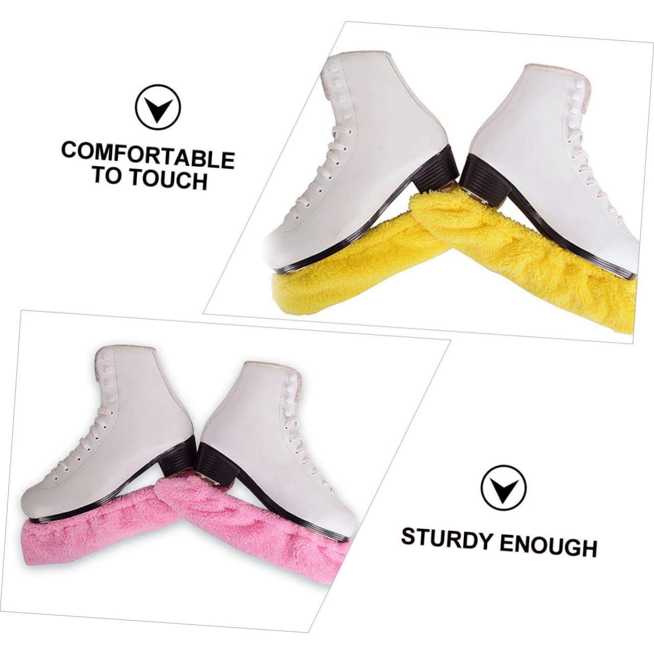 POPETPOP 6 Paires Patins à Glace protège-Lames de Skate Protecteur de Lame de Patin Lame Rasoir Le Hockey Couvre-Lames de Hockey durables Couvre-Lames de Patinage Absorber l'eau Côte Enfant