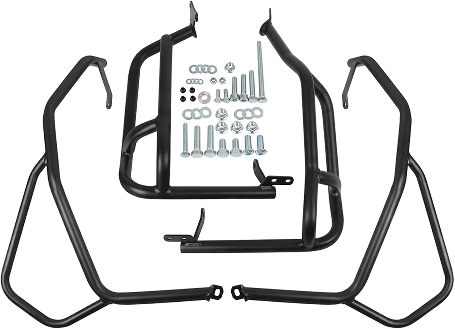 for Honda NT1100 NT 1100 DCT 2022-2024 Motorcycle Highway Crash Bars Upper&Lower Engine Tank Guard Bumper Stunt Cage Protector(Upper Black)