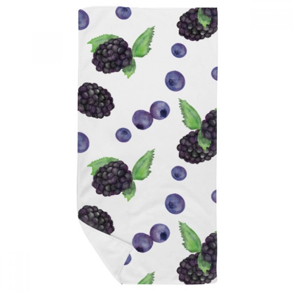 Serviette de bain de qualité supérieure motif aquarelle de fruits multicolores
