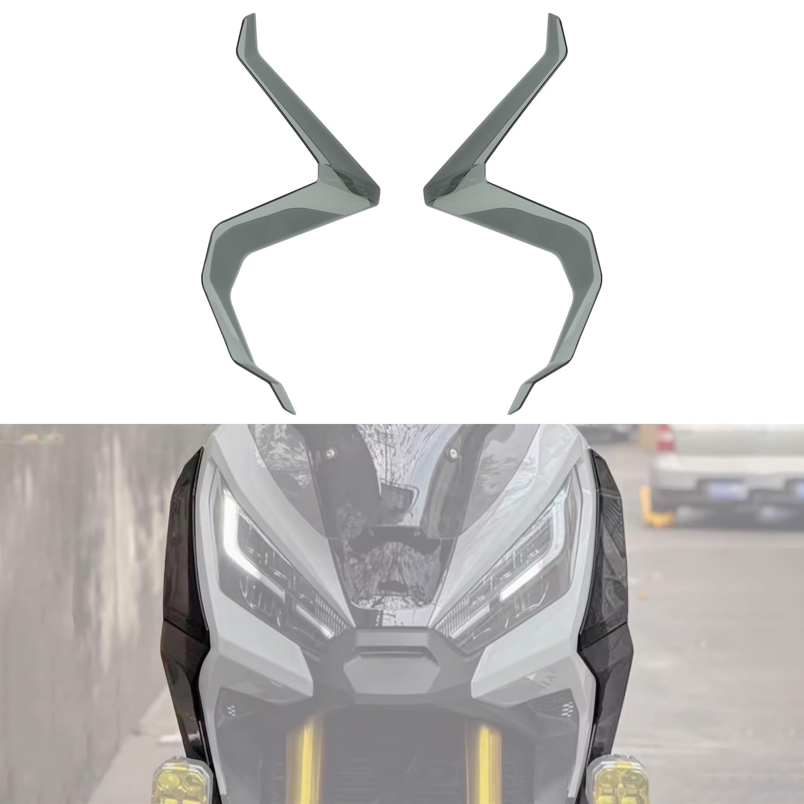 PSLER Ala del per Carenatura Laterale Moto per X-ADV 750 Forza 750 NC 750 2021 2022 2023 2024 2025, Alette Laterali del Parabrezza della Protezione delle Gambe Rivestimento dello Spoiler