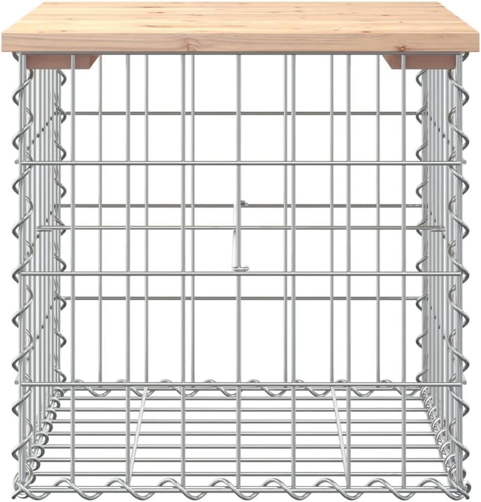 Garden Bench Natural Wood and Silver,Rustic Garden Bench with Durable Construction for Outdoor Use Patio Furniture