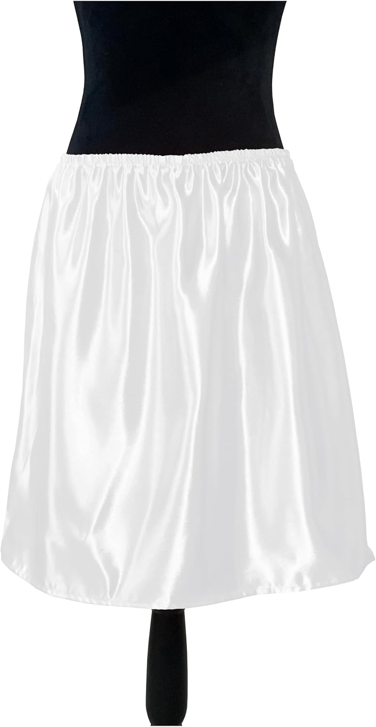 Half Slips for Women Underskirt Short Mini Skirt Satin Petticoat Shiny - Image 2
