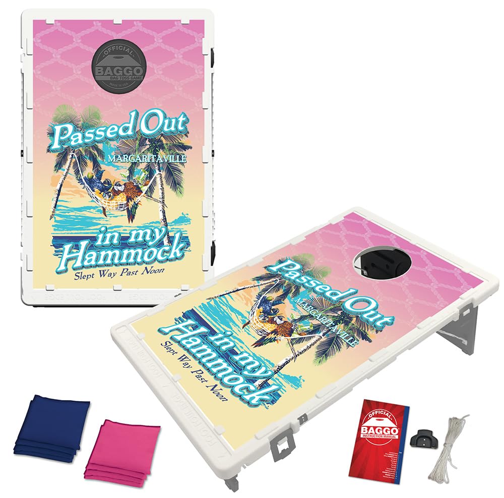 Margaritaville Passed Out 2x3 Bean Bag Toss Portable Cornhole Game