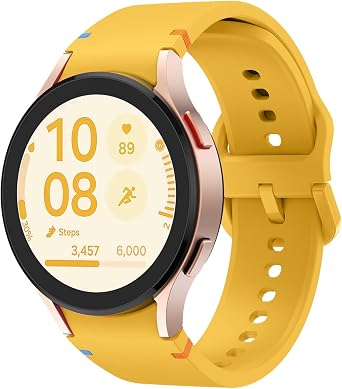 Sport Band for Samsung Galaxy Watch 7 FE 6 5 4 Band 40mm 44mm Galaxy Watch 6 Classic Band 43mm 47mm Watch 4 Classic 46mm 42mm Watch 5 Pro Band 45mm No Gap Silicone Strap for Men Women