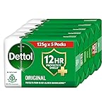 Dettol Original Germ Protection Bathing Soap Bar (625gm) | Kills 99.99% germs, 125gm , Pack of 5