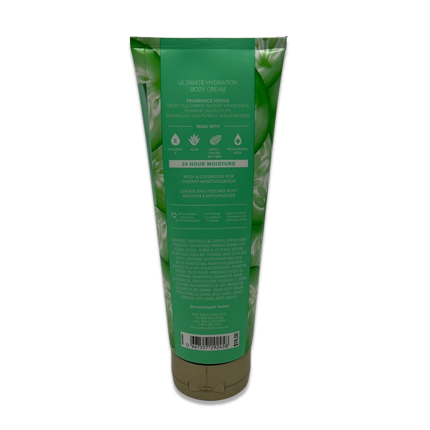 Bath & Body Works Cucumber Melon Ultimate Hydration Body Cream 8oz - Pack of 3 - Image 4