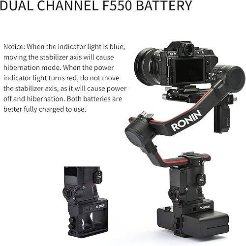 Miniatura 3 de Módulo de fuente de alimentación RS2 Estabilidad mejorada para estabilizador DJI Grip Sistema de canal dual con diseño de bloqueo seguro Solución de