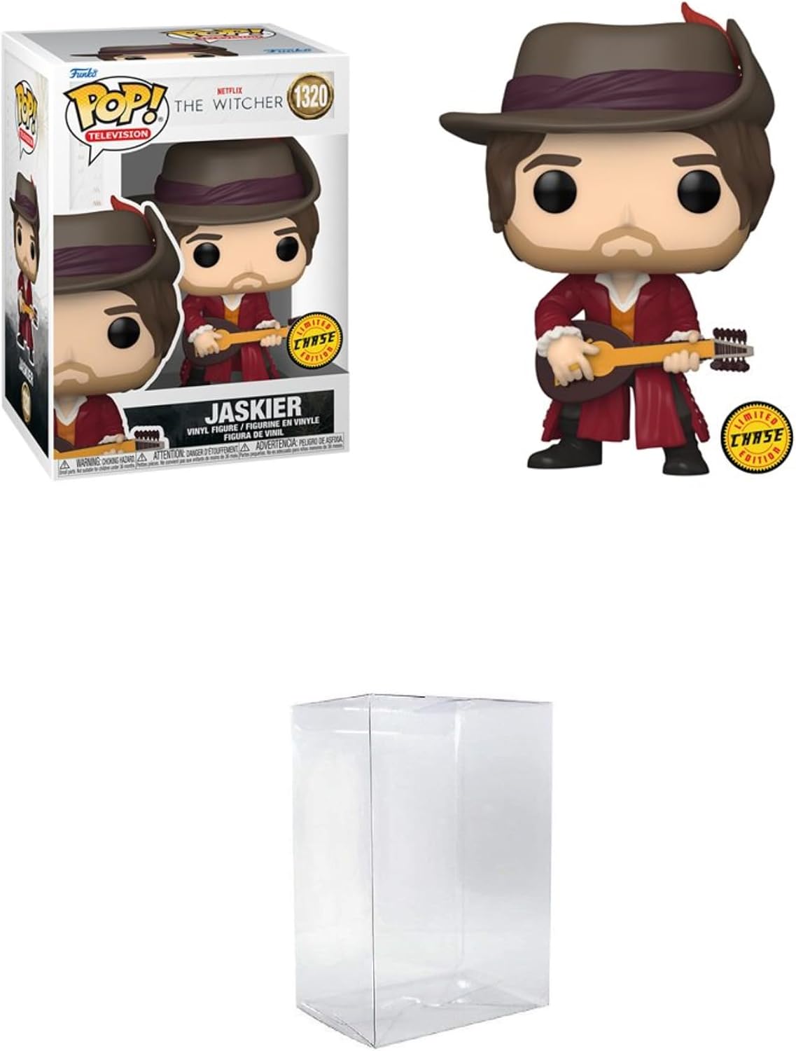 Funko Pop! TV: The Witcher - Jaskier (Chase) Bundled with a Byron's Attic Protector