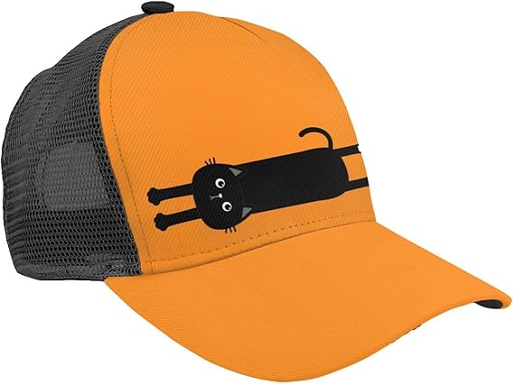 Amazon メッシュキャップ 野球帽 背伸び 猫 ねこ 大きいサイズ おしゃれ メンズ ローキャップ 高校生 大学生 帽子 キャップ 黒 通気 軽量 速乾 紫外線対策 野球帽 水泳 ゴルフ アウトドア 運動 Wewjow キャップ 通販