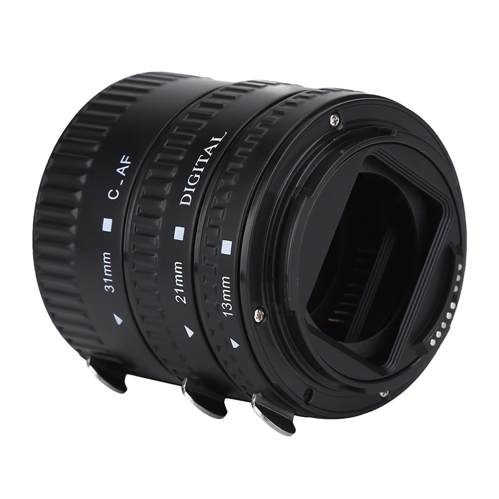 Agatige Tubo di Prolunga Macro Messa a Fuoco Automatica, Anelli Adattatori Obiettivo Tubo di Prolunga Macro Messa a Fuoco Automatica, Adatto per EF Mount, Accessori per Macchine fotografiche