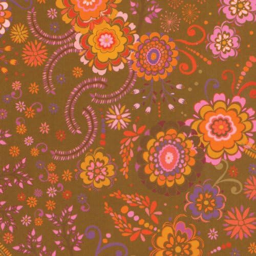 PWVW039 Karavan Kashmir Fig Cotton Fabric By The Yard