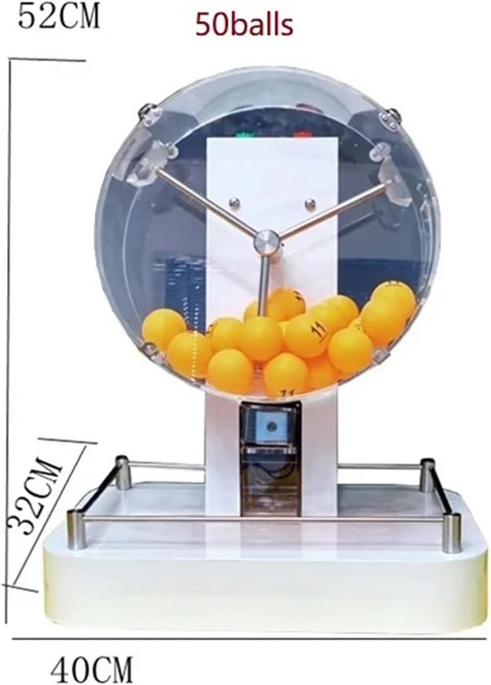 COYEUX Manual Lottery Machine, Deluxe Bingo Set, with 50 Number Balls, for All Activities That Require Lottery Lottery Draws, Lottery Props
