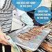Baking Sheet with Wire Rack Set - Exclusive Silicone Feet Prevent Scratches - Bacon Rack for Oven Pan - Aluminum Half Sheet Pans for Cooking with Stainless Steel Wire Baking Rack for Oven Cooking Rack