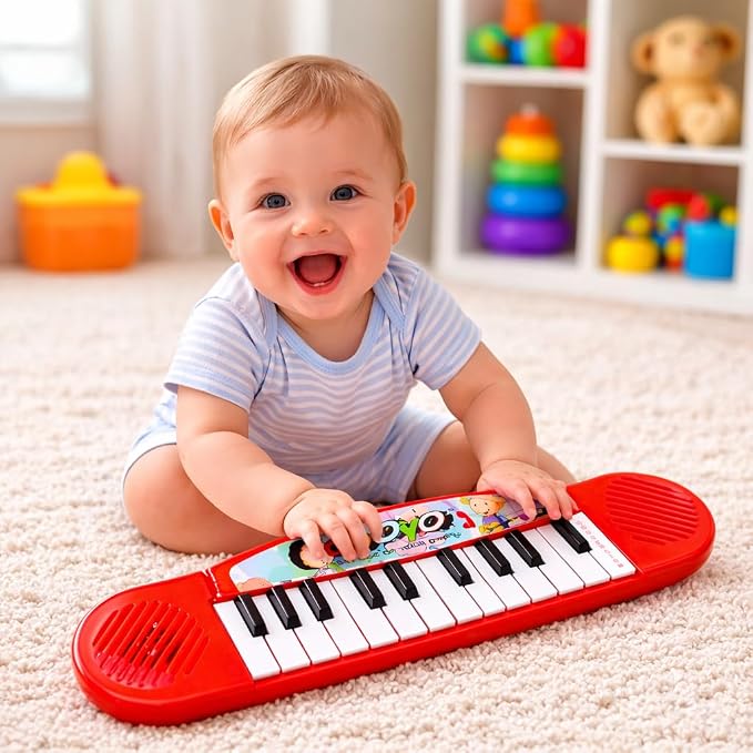 Goyal's Multi-Function Portable Electronic Keyboard Piano Musical Toys for Babies and Kids - Multicolor