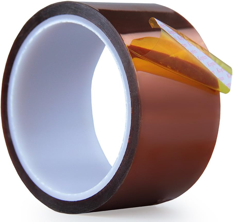 High Temp Tape, (2 inch X 108 FT) Polyimide High Temperature Resistant Tape Silicone Adhesive - for 3D Print Bed,Soldering,Masking etc.