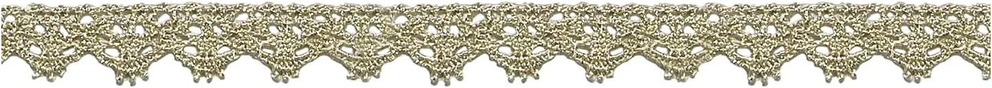 S.I.C SIC-7304 Metallic Torsion Lace C/#3 Champagne Gold 1 Anti-(30m)