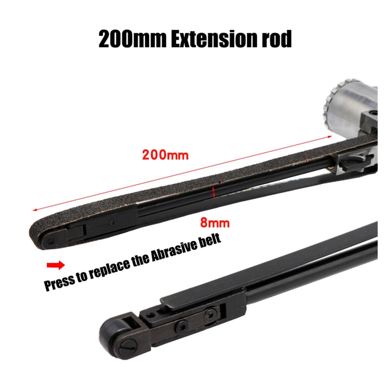 Levigatrice Pneumatica A Nastro, Velocità Regolabile, Rettifica Liscia